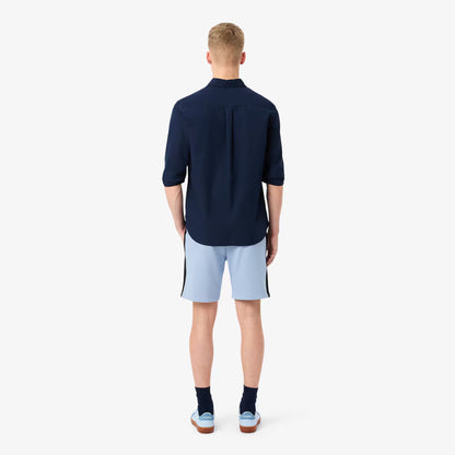 Regular Fit Fleece-Shorts mit Farbblockdesign