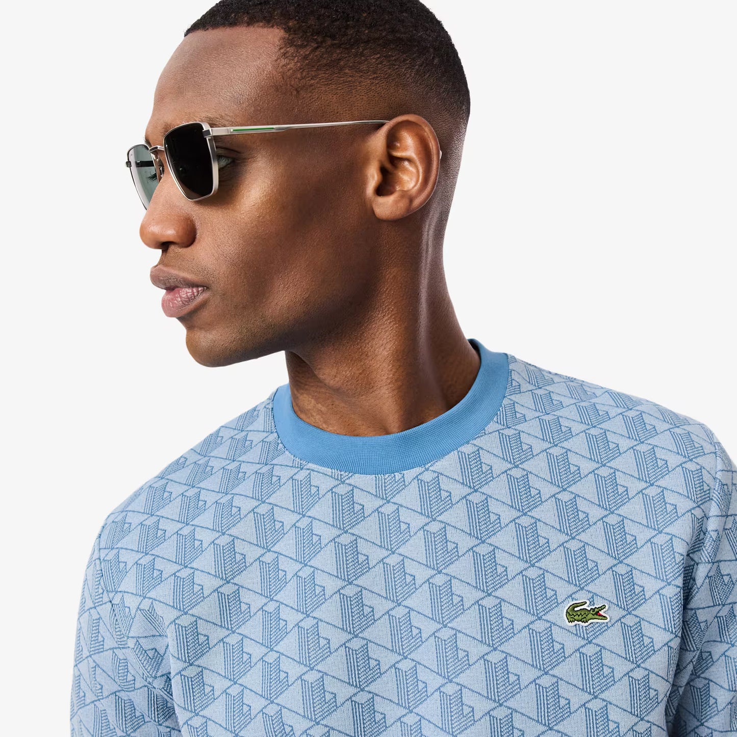 Monogramm-Jacquard-T-Shirt
