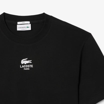 Baumwoll-T-Shirt mit Signature-Print