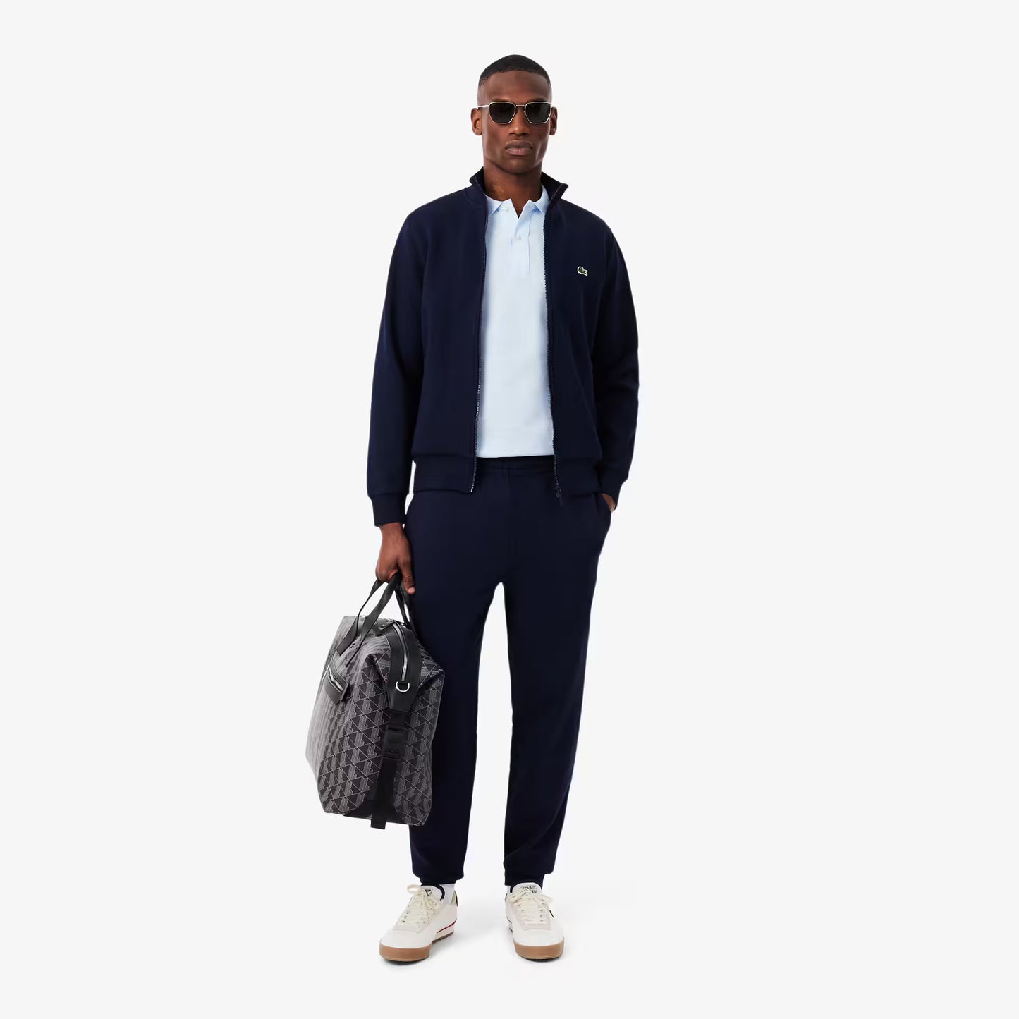 Zip-Up High Neck Fleece Sweatshirt