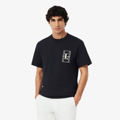 Besticktes Heavy-Jersey-T-Shirt
