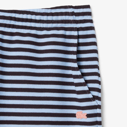 Regular Fit Gestreifte Baumwollshorts
