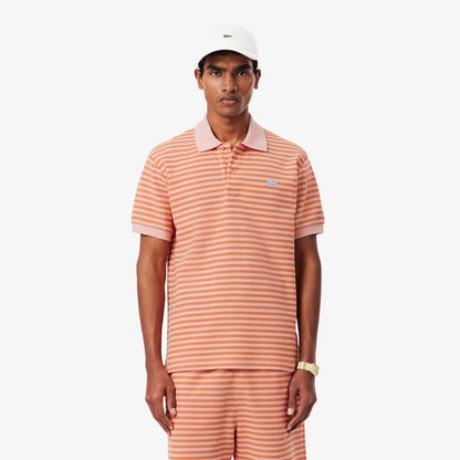 Klassisches Poloshirt mit Strukturstreifen