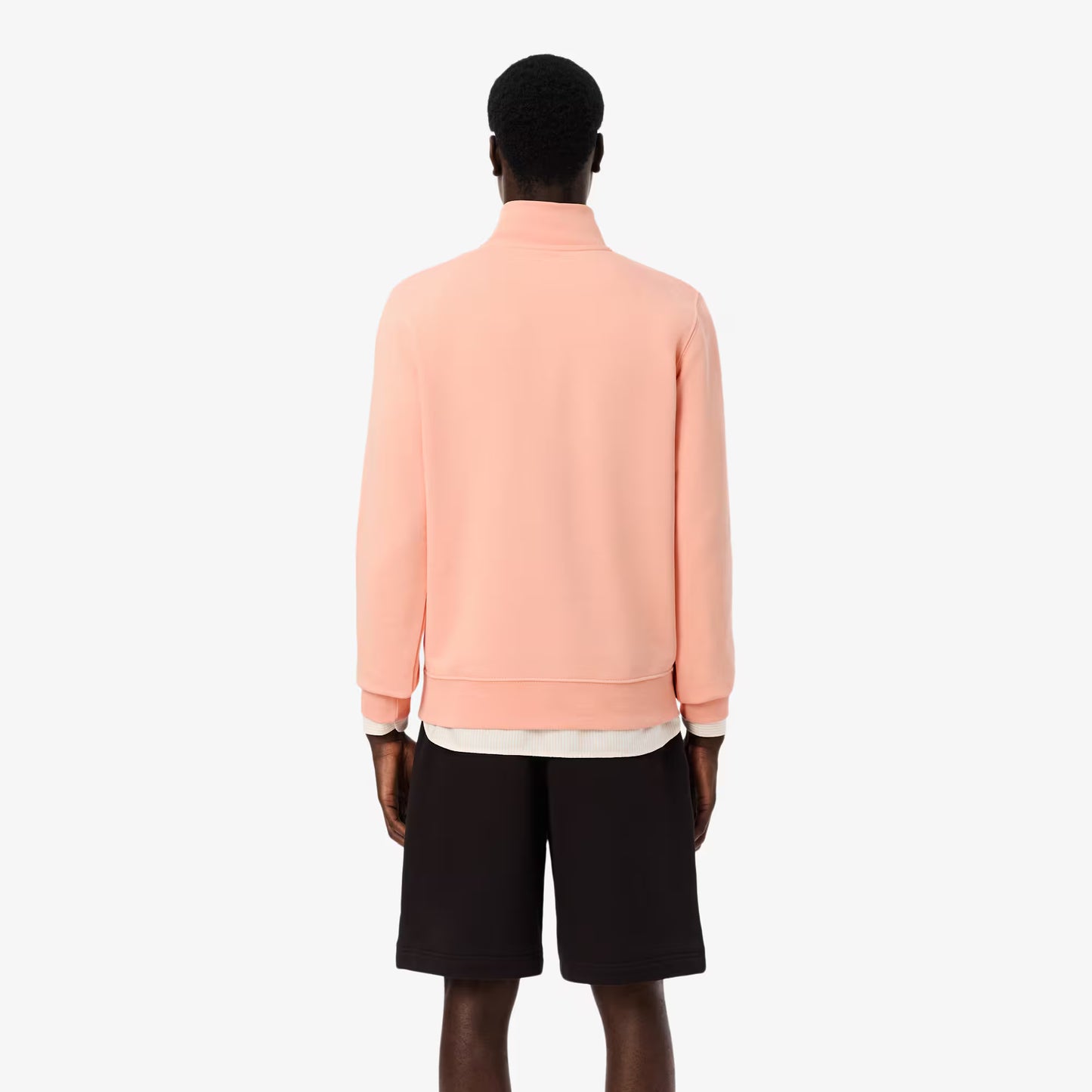 Fleece-Sweatshirt mit hohem Kragen und Reißverschluss
