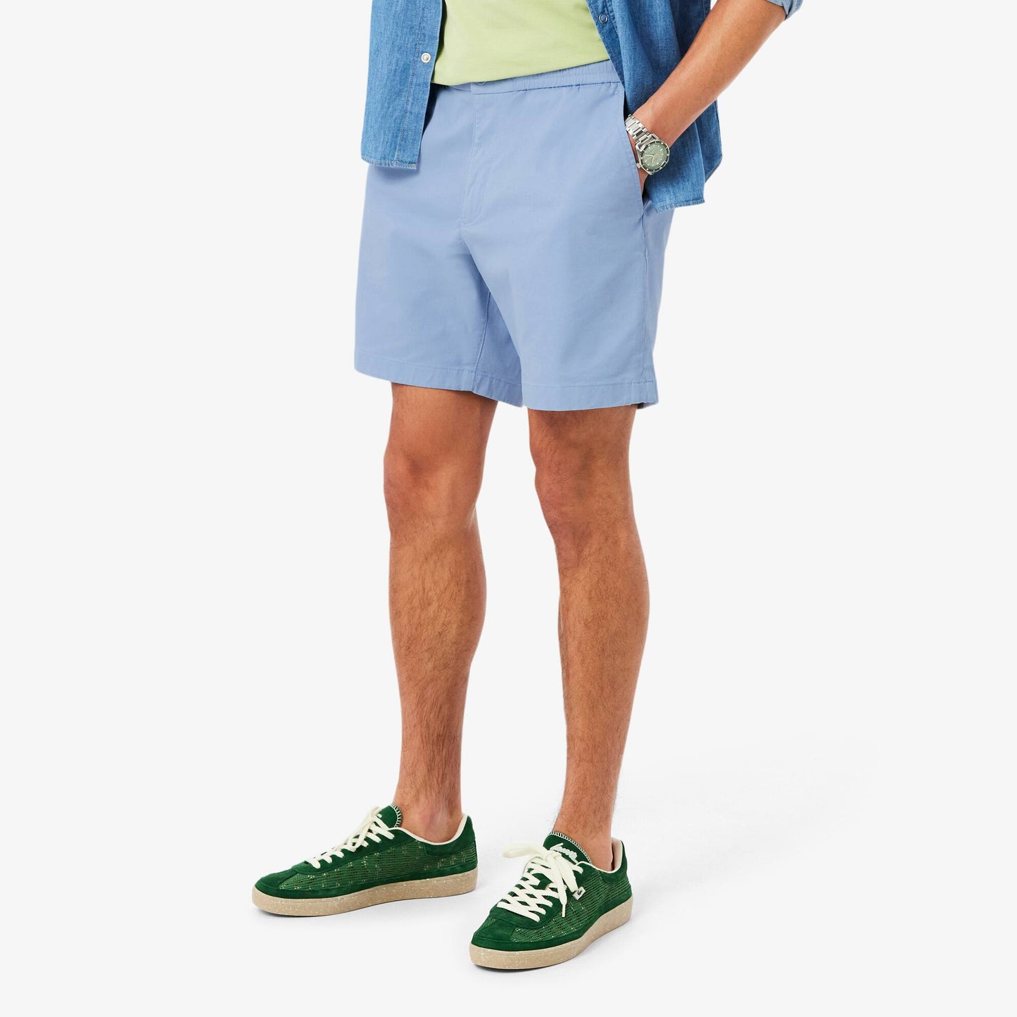 Regular Fit Stretch-Baumwoll-Shorts