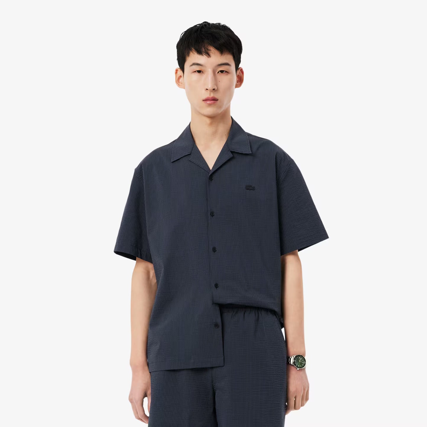 Relaxed Fit Seersucker-Hemd