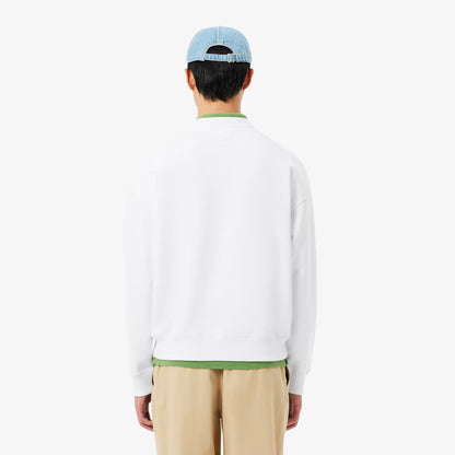 Besticktes Fleece-Sweatshirt