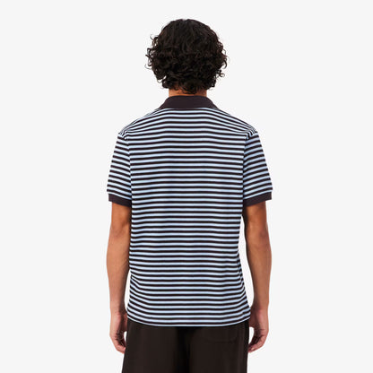 Klassisches Poloshirt mit Strukturstreifen