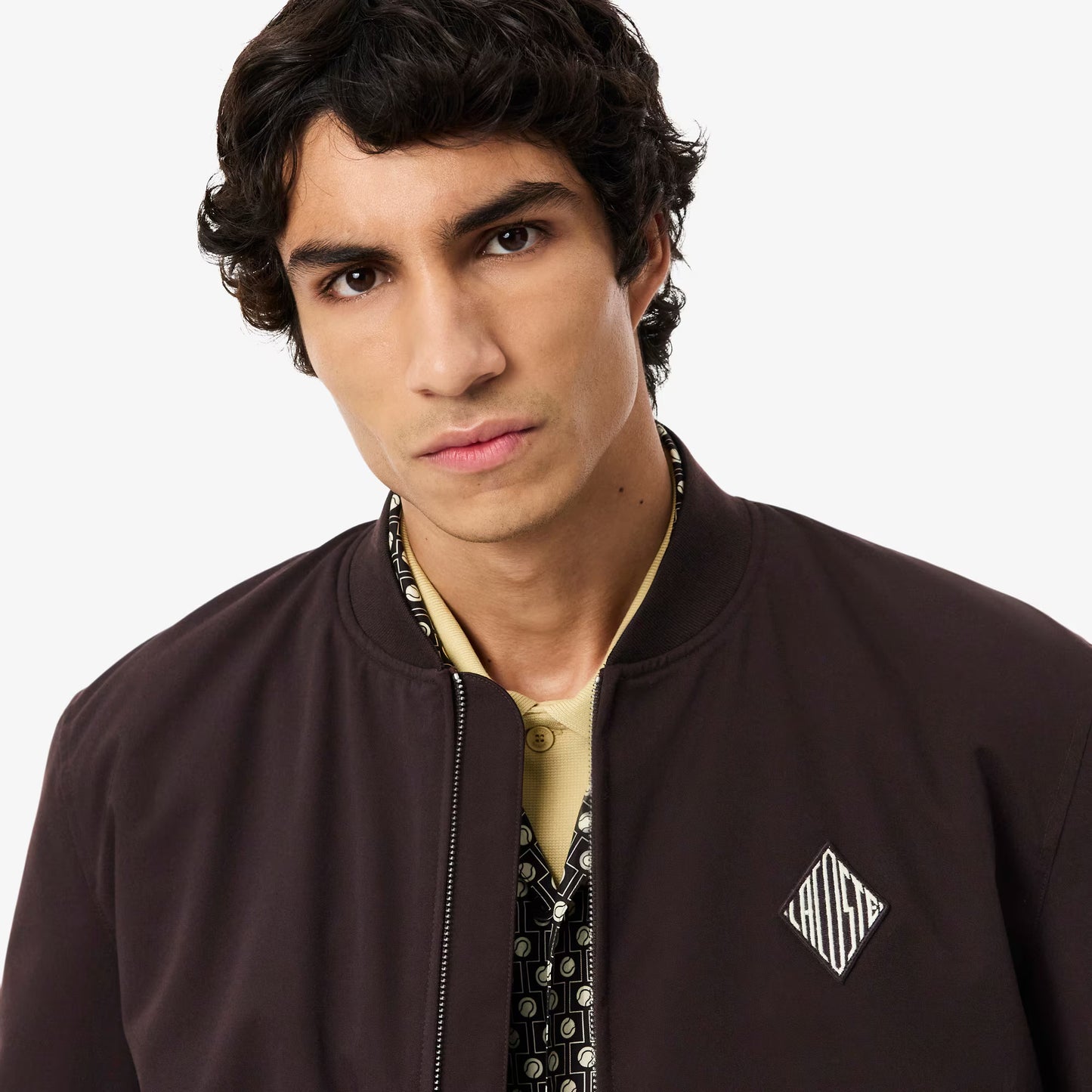 Wasserabweisende Bomberjacke mit Retro-Badge