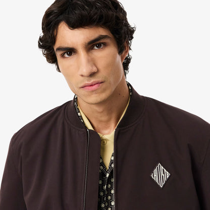 Wasserabweisende Bomberjacke mit Retro-Badge