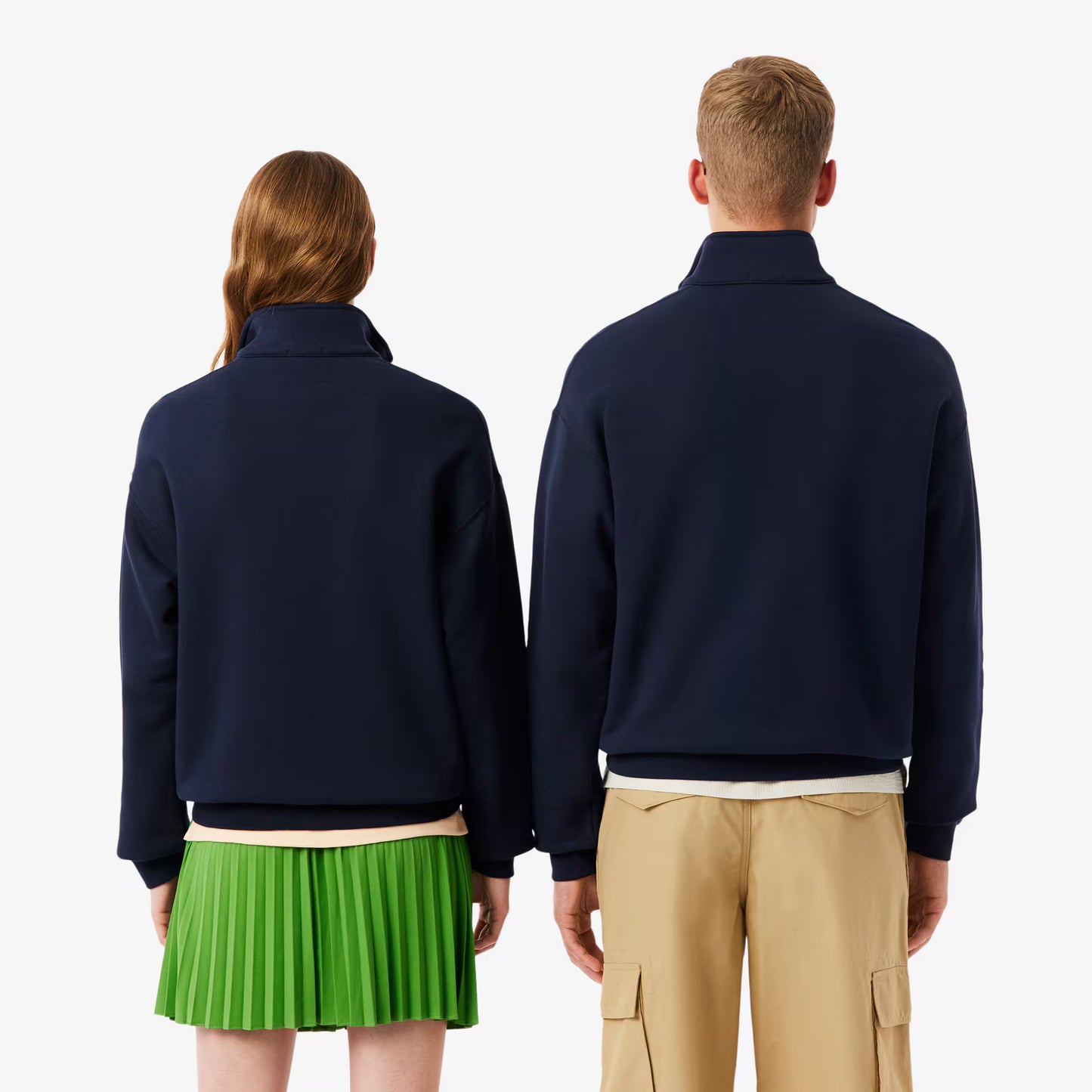 Schweres Fleece-Sweatshirt mit Reißverschlusskragen