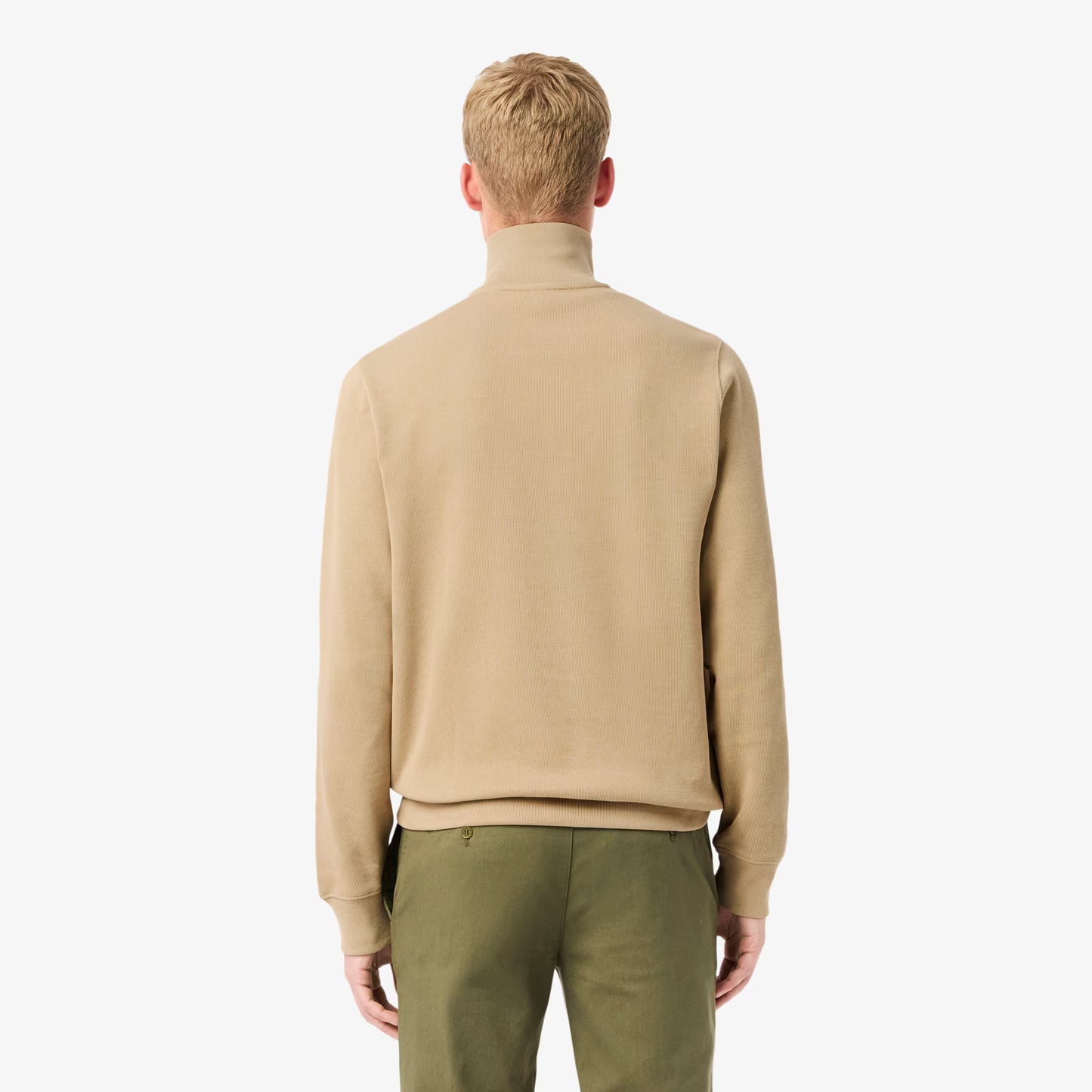 Sweatshirt mit Reißverschluss, Stehkragen und Interlock-Gewebe 2