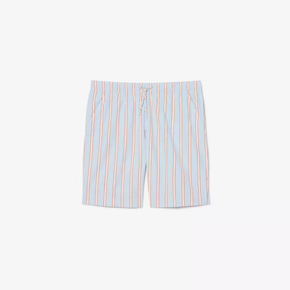 Gestreifte Shorts aus Baumwollpopeline