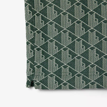 Klassisches Polohemd mit Monogramm-Jacquard