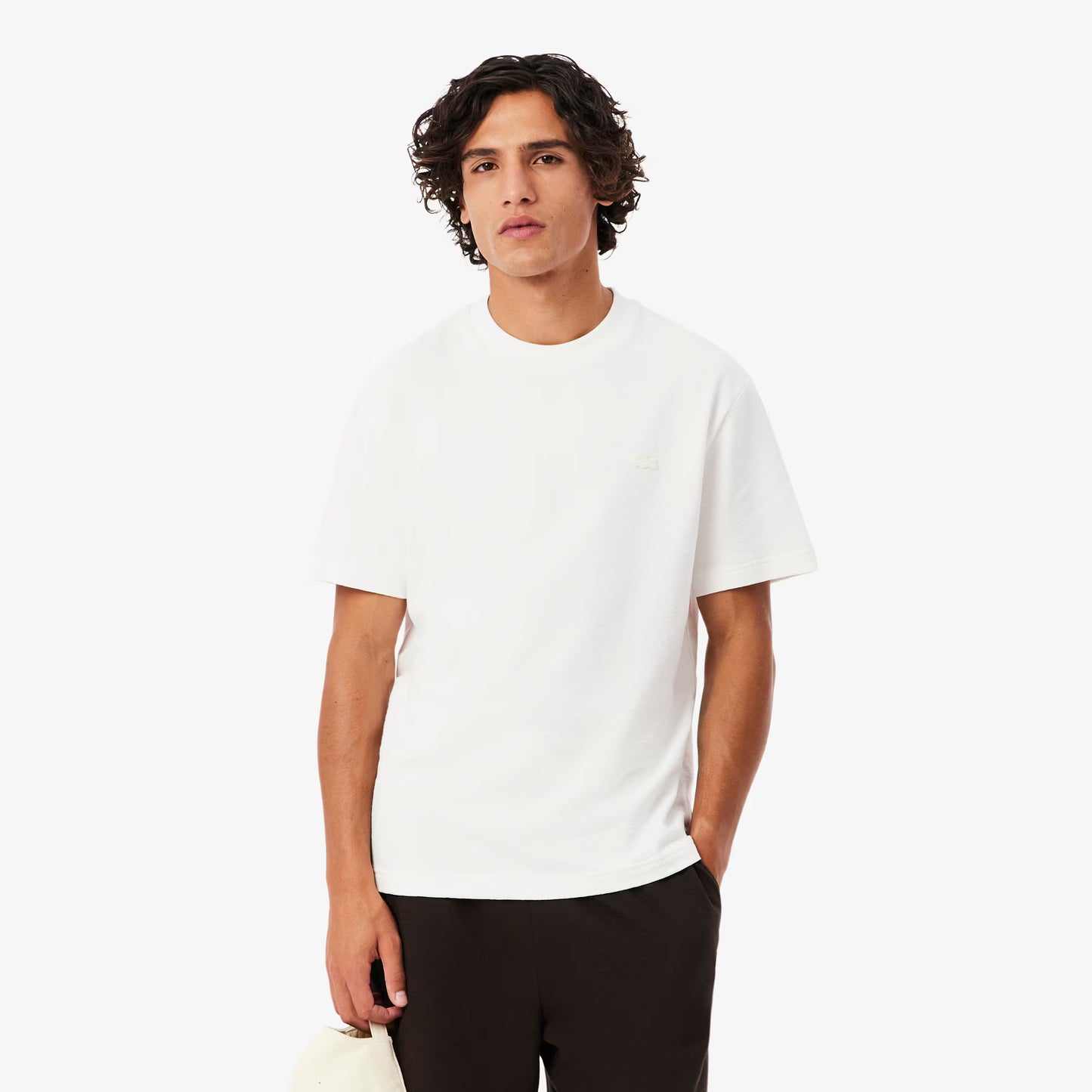 Texturiertes Jersey-T-Shirt