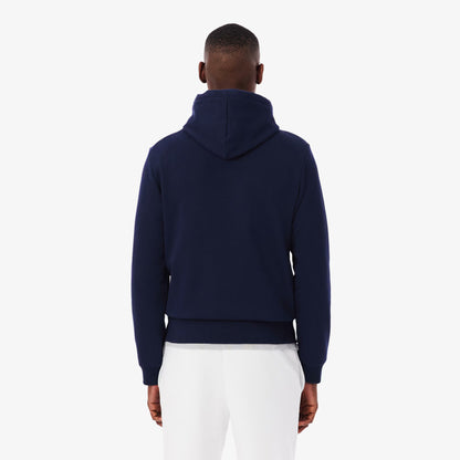 Fleece-Kapuzenjacke mit Reißverschluss