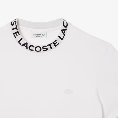 T-Shirt aus Jacquard-Piqué mit Markenlogo