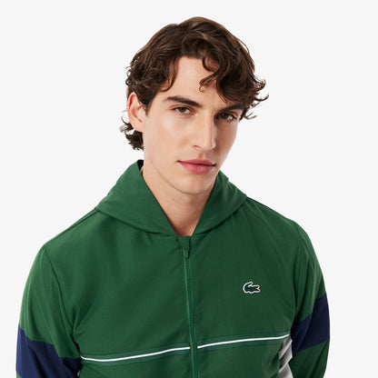 Sport-Farbblock-Trainingsjacke