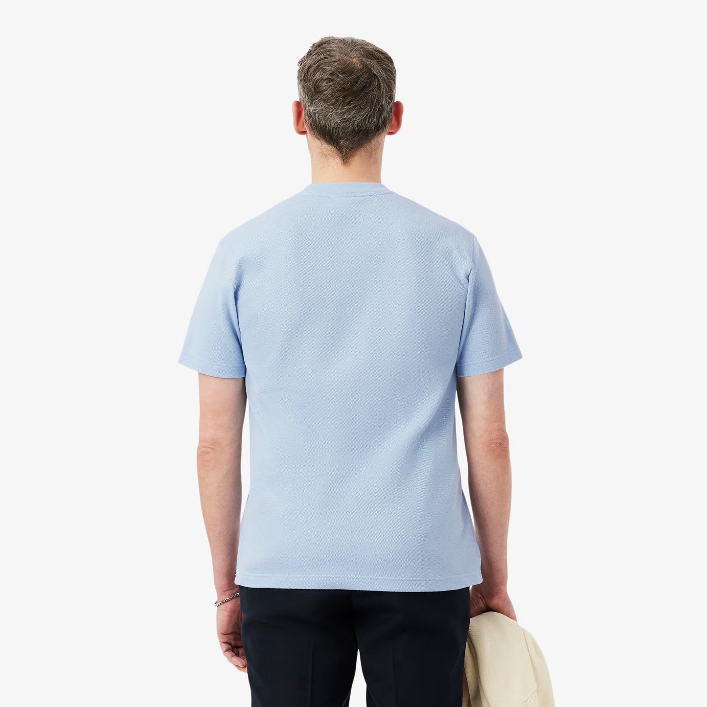 T-Shirt aus schwerem Baumwoll- und Leinen-Pikee