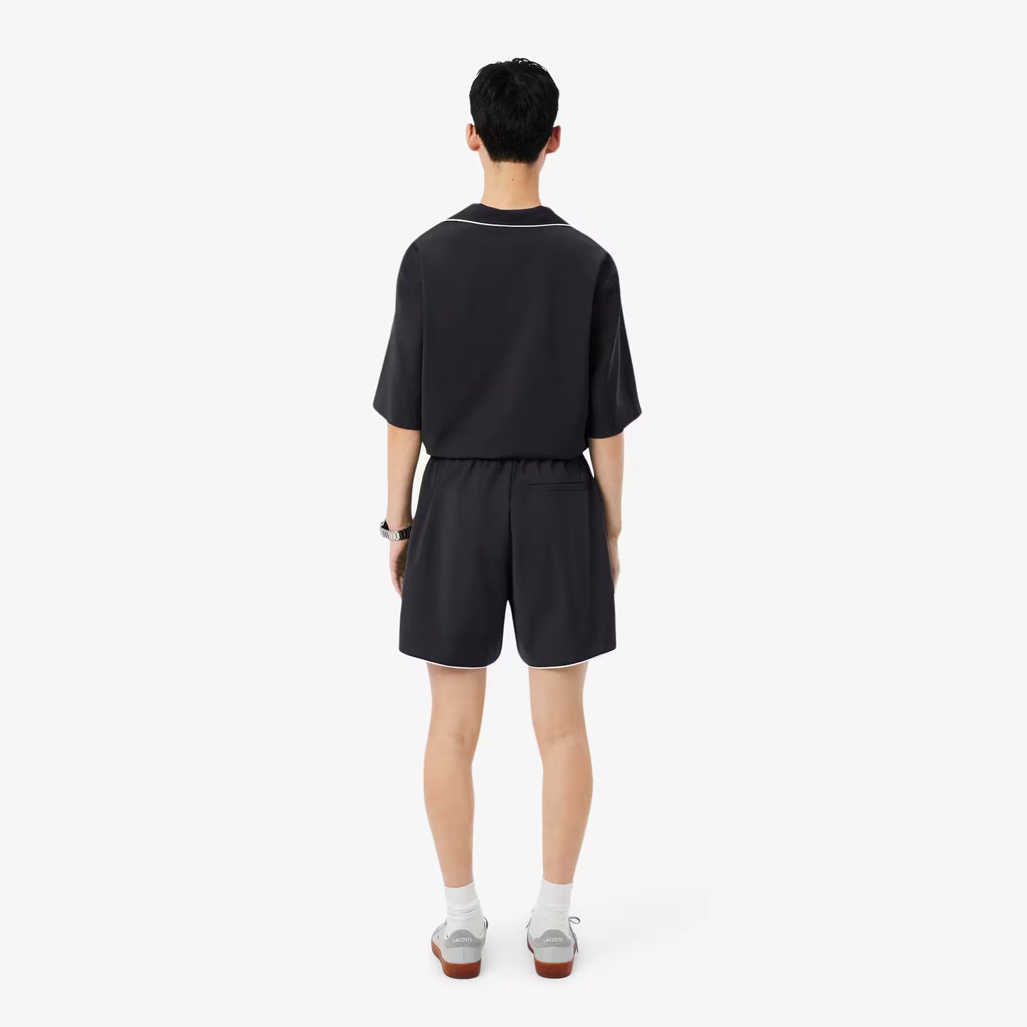 Relaxed Fit Wool Blend Shorts