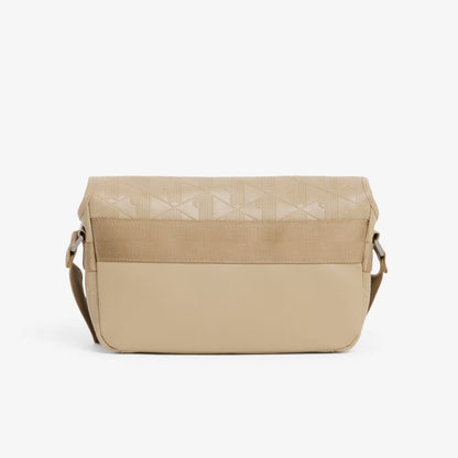 Kleine Monogramm-Lederklappen-Satchel