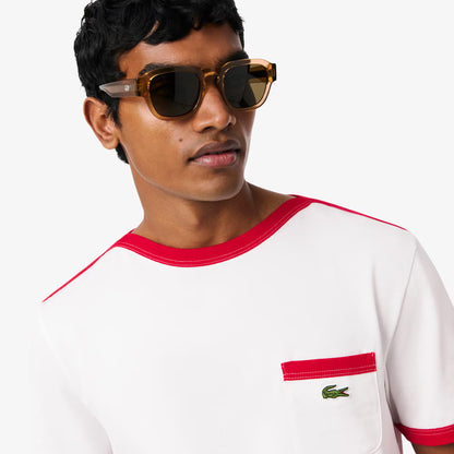 Archiv-Neuauflage T-Shirt aus Baumwolle mit Taschendetail