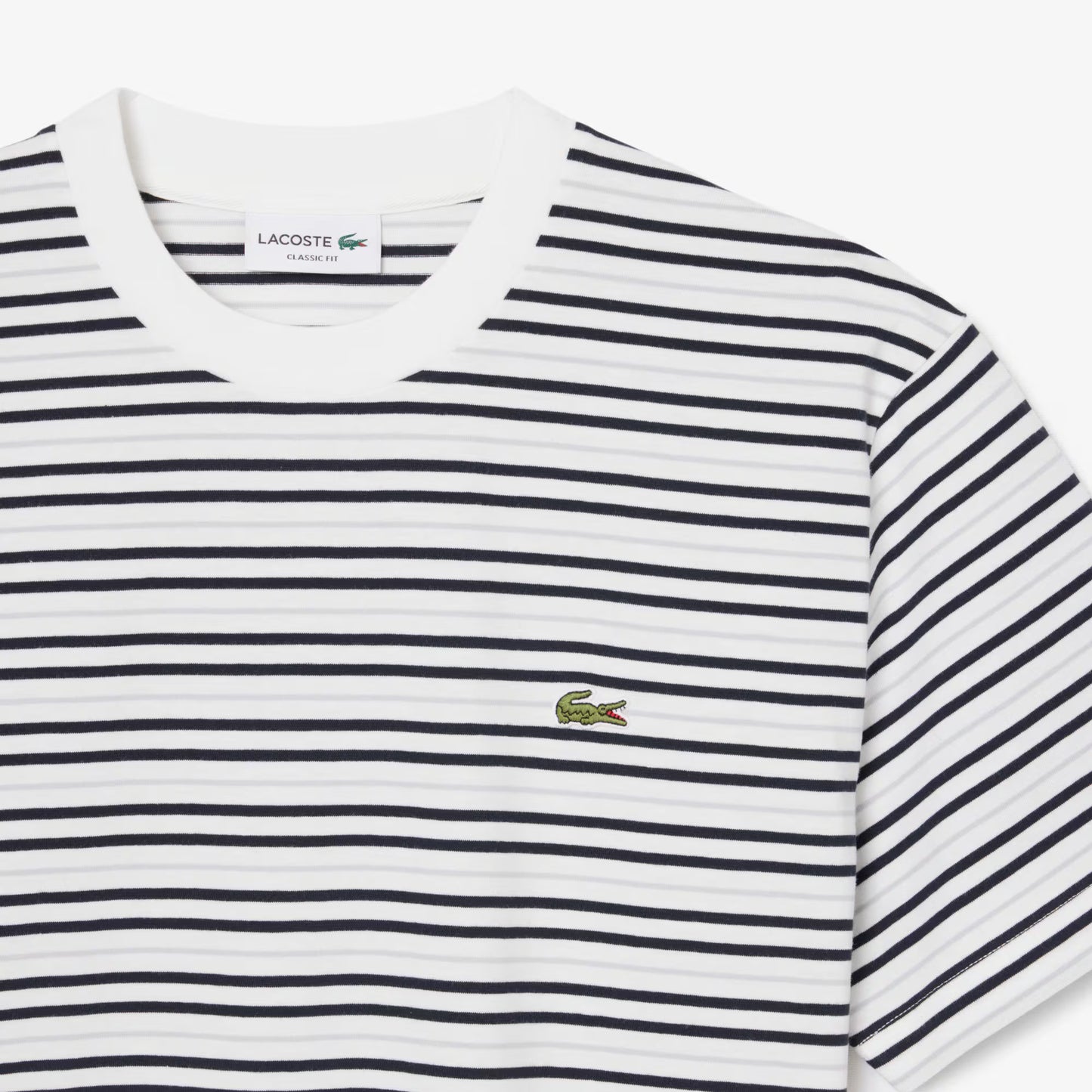 Gestreiftes Baumwoll-T-Shirt