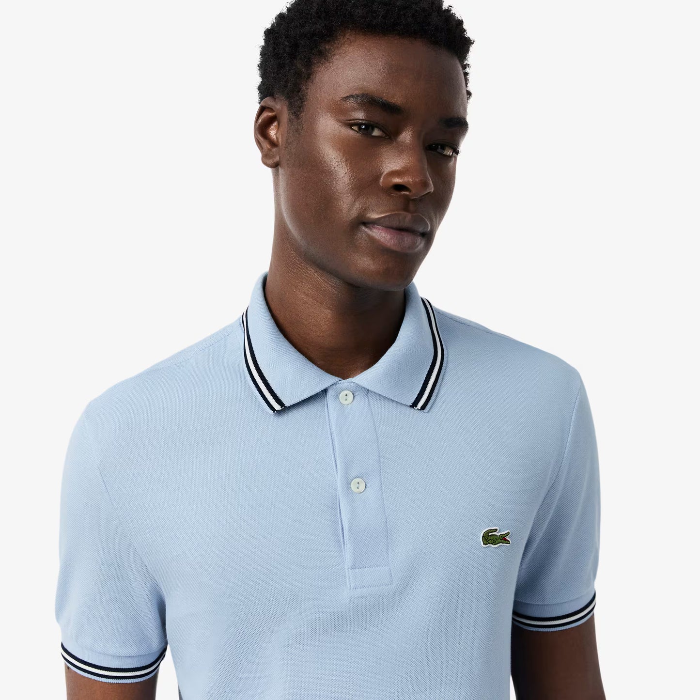 Regular Fit Poloshirt L.12.12 mit Zierleisten-Akzent