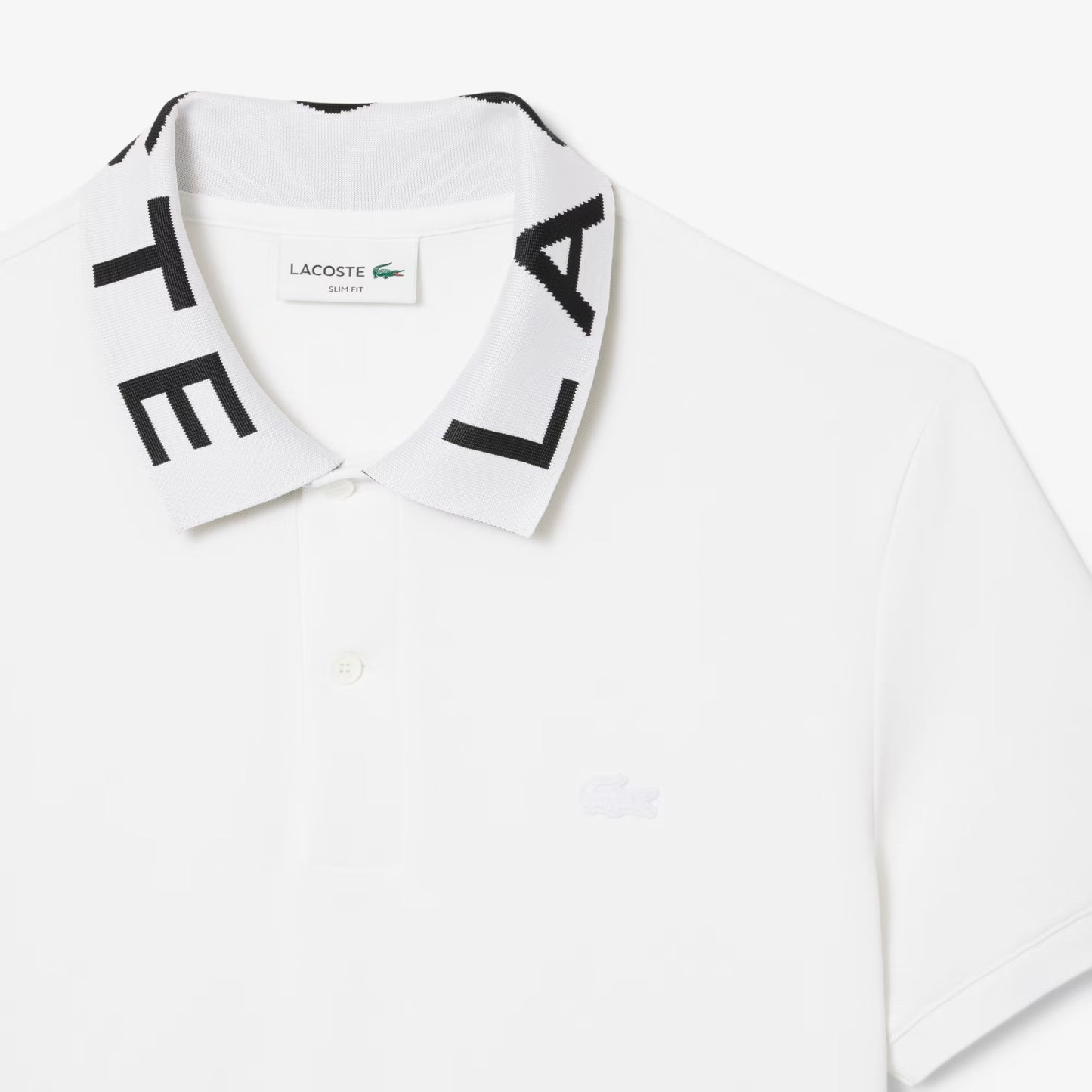 Slim Fit Jacquard Poloshirt mit Logo