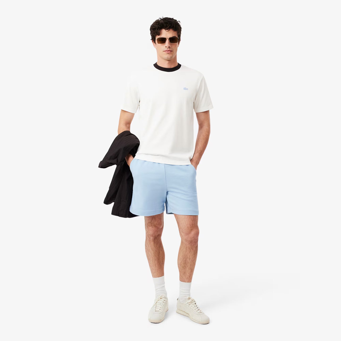 T-Shirt aus Baumwolle im Colour-Block-Design und klassischer Passform