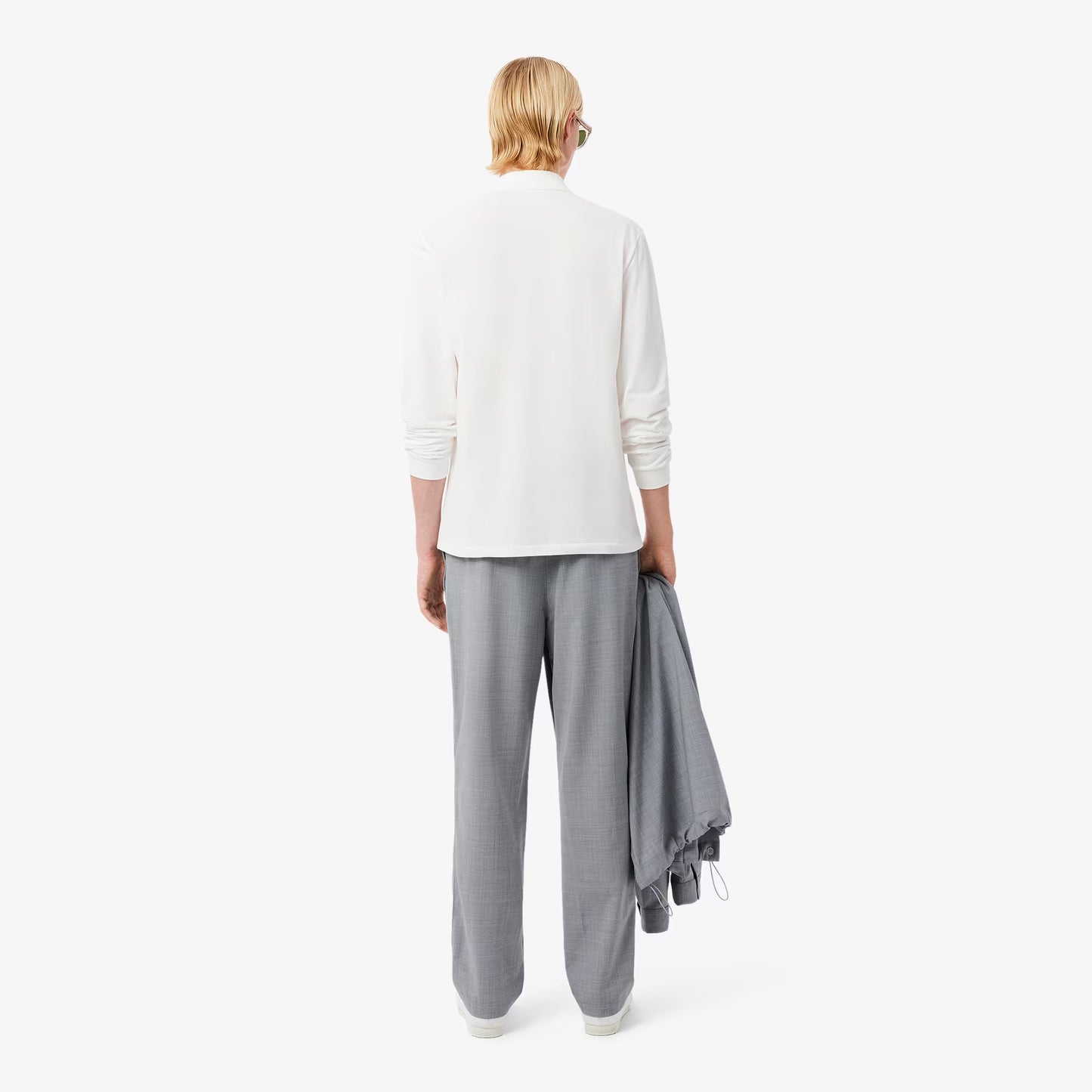Regular Fit Chinohose aus Wollflanell