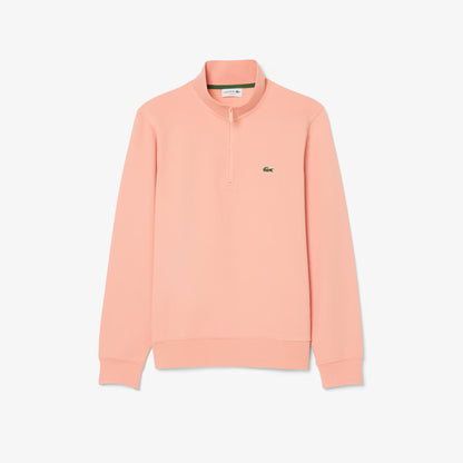 Fleece-Sweatshirt mit hohem Kragen und Reißverschluss