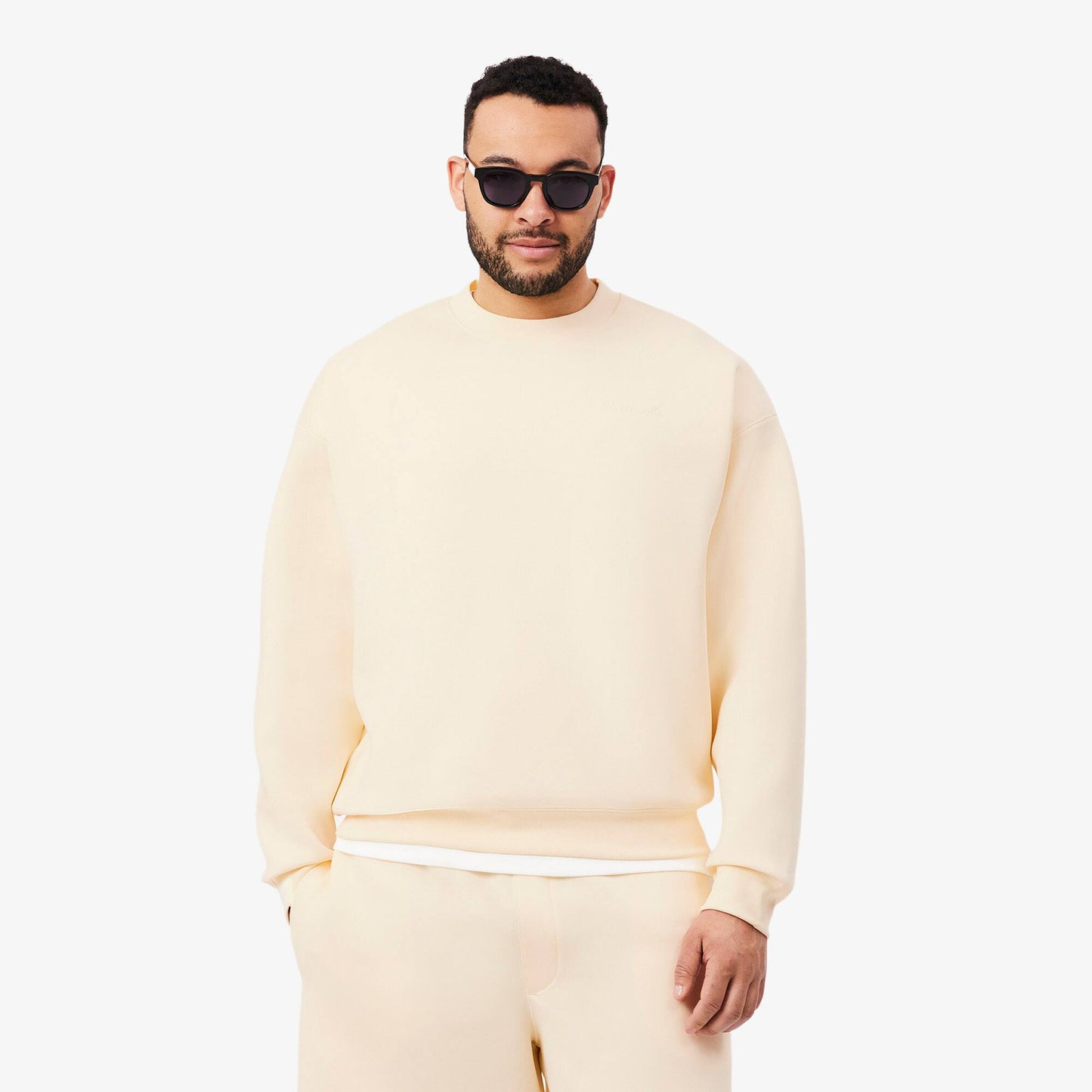 Weit geschnittenes besticktes Sweatshirt