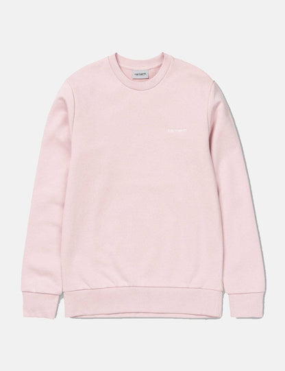 Stick-Sweatshirt mit Schriftzug – Sandy Rose