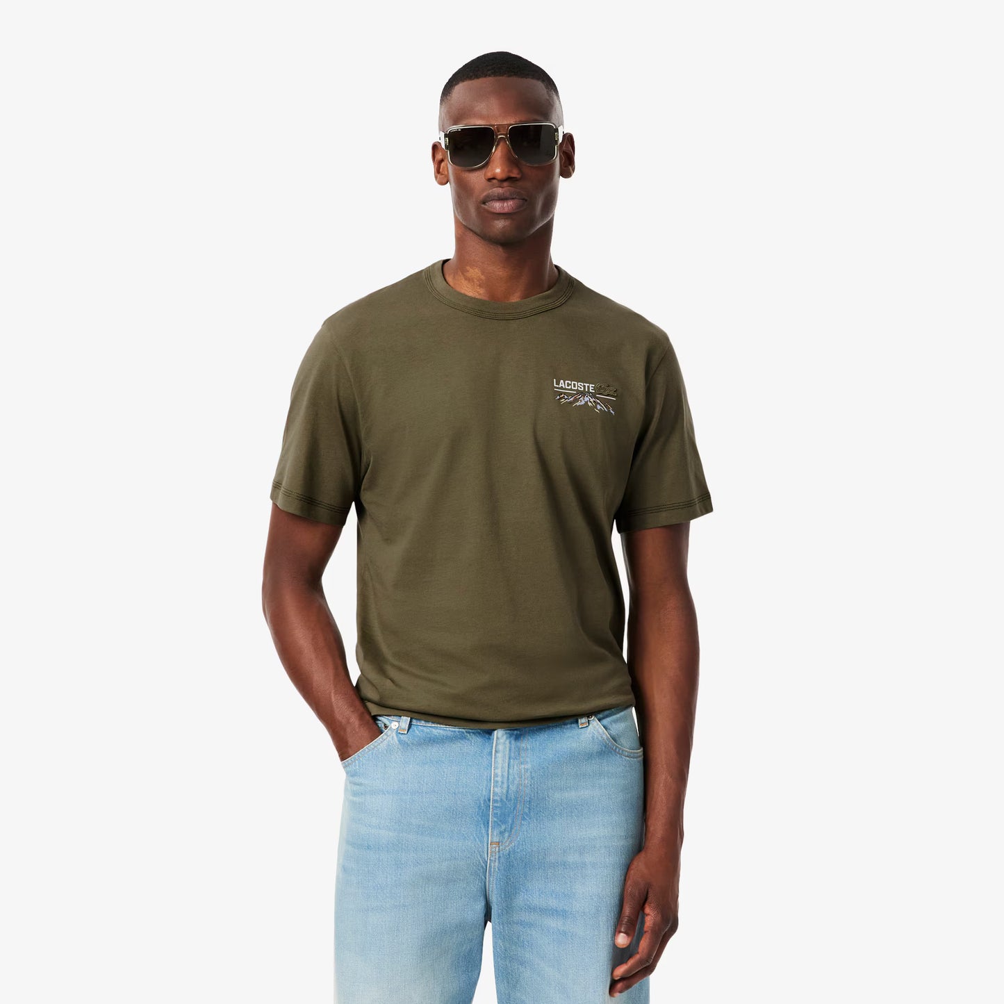 T-Shirt aus bedrucktem Jersey