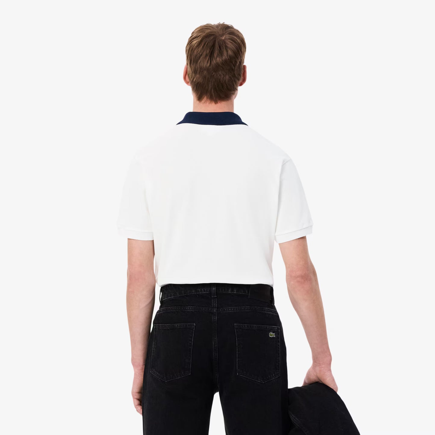 Klassisches Poloshirt L.12.12 mit Kontrastkragen