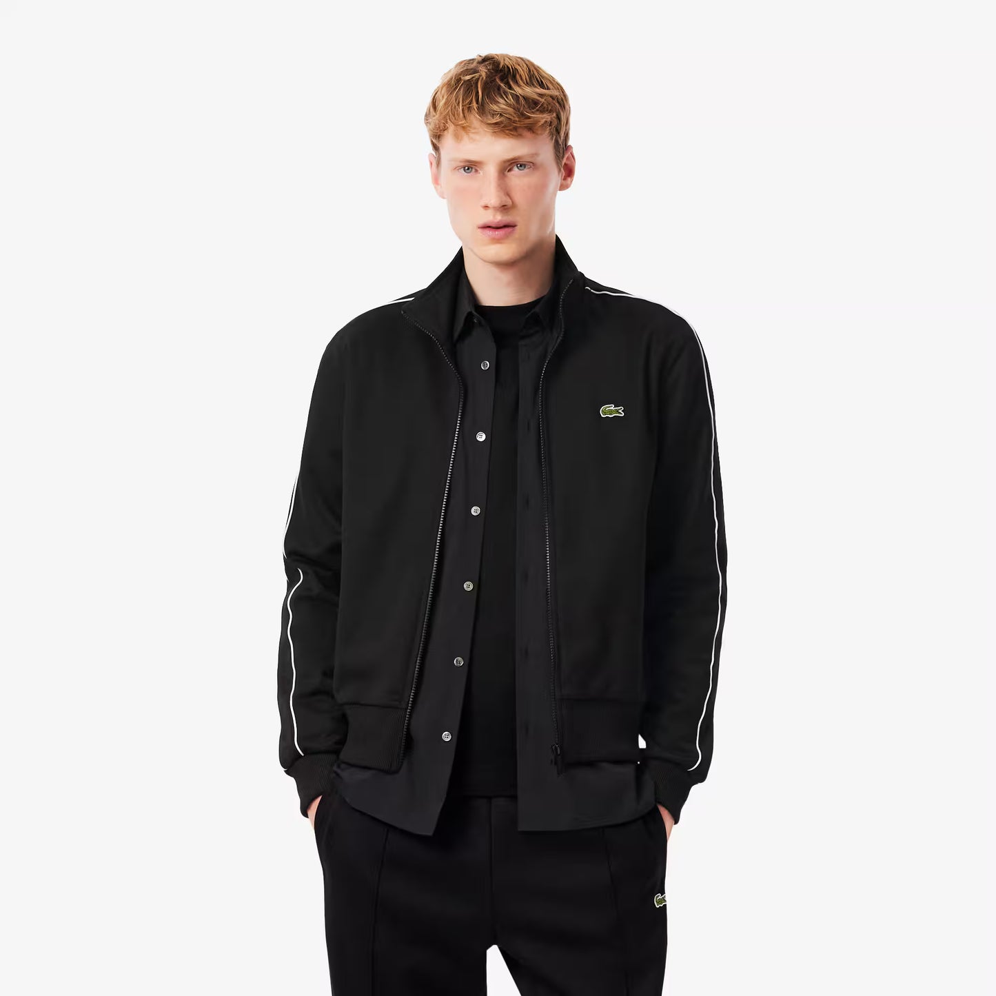 Paris Pique Zip Front Track Jacket