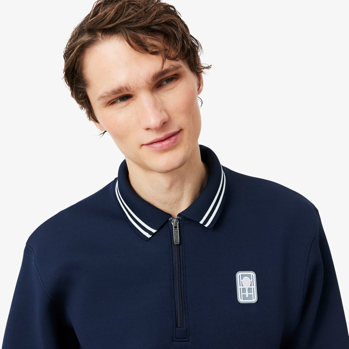 Tennis Heritage Polokragen-Sweatshirt mit Reißverschluss
