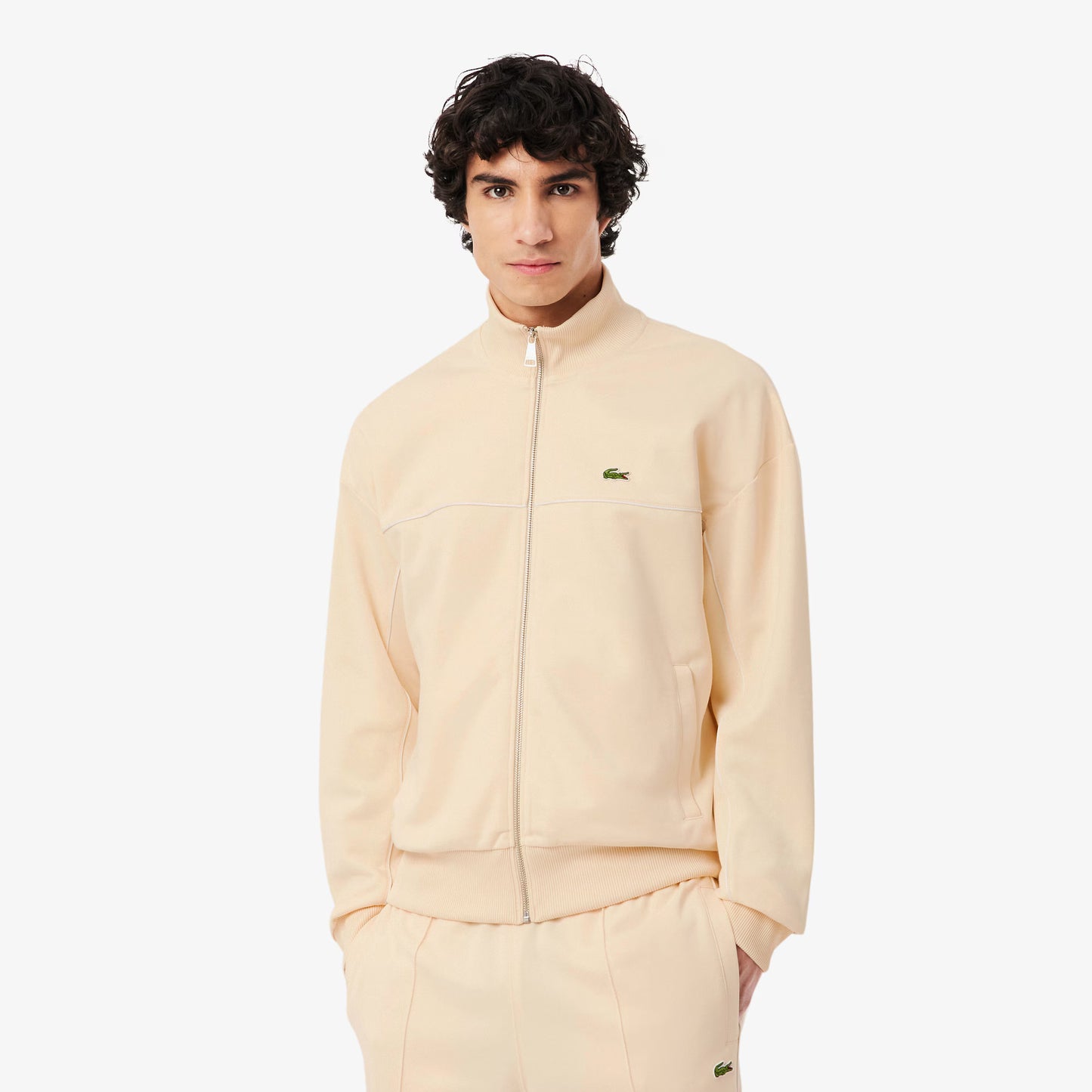 Sweatshirt mit Zierleiste und Reißverschluss