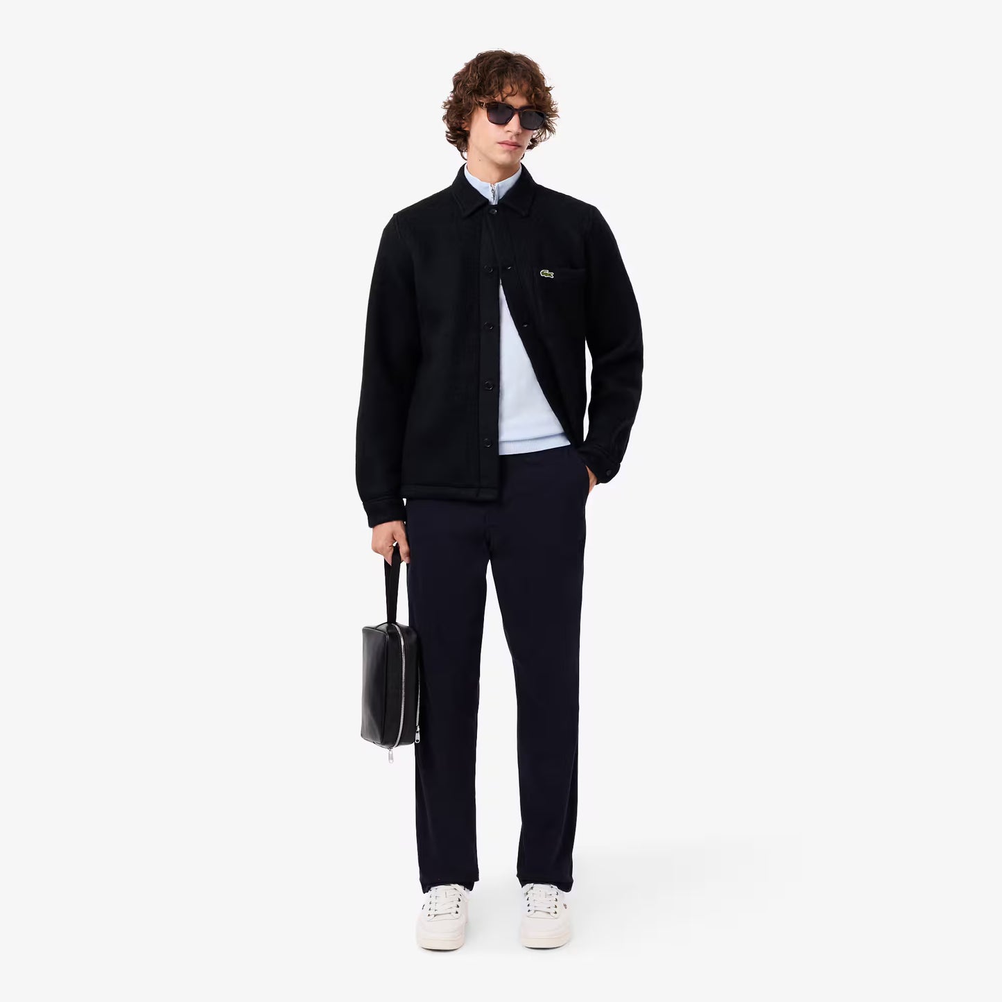 Wool Blend Felt Overshirt