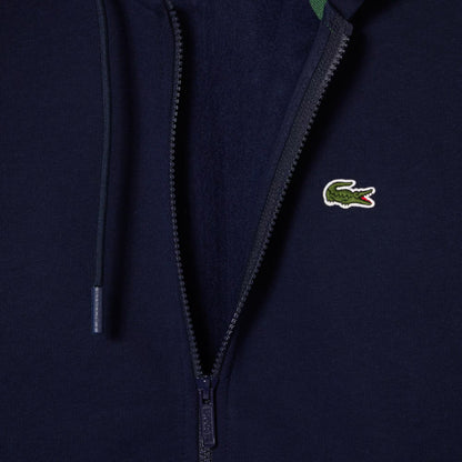 Fleece-Kapuzenjacke mit Reißverschluss