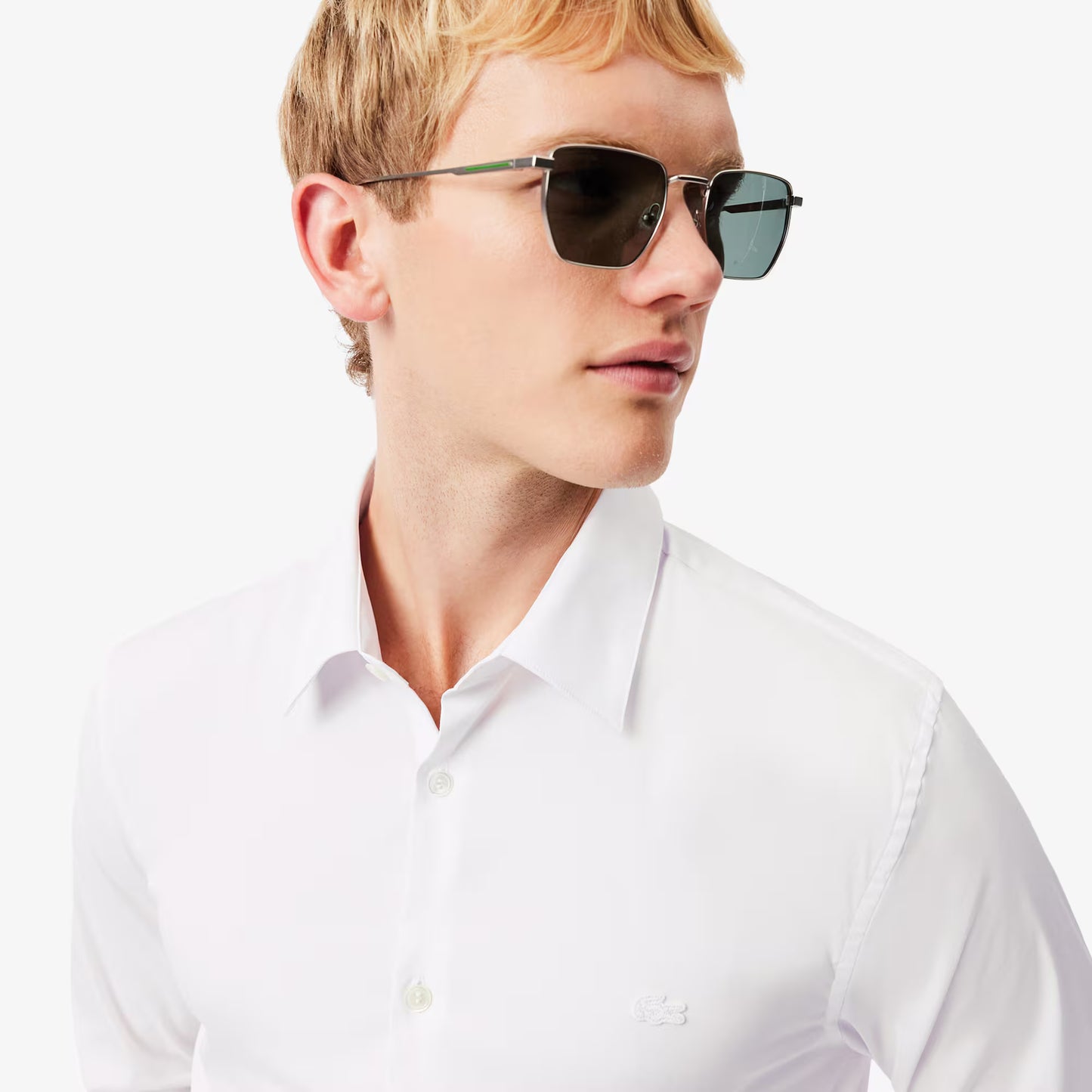 Slim-Fit-Hemd aus Stretch-Popeline