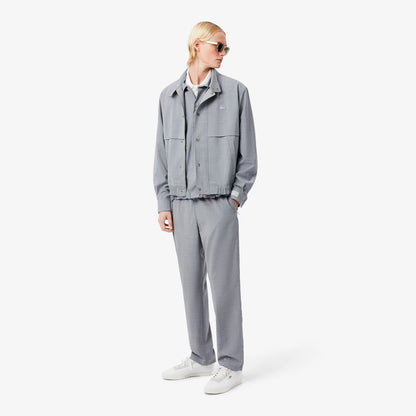Regular Fit Chinohose aus Wollflanell