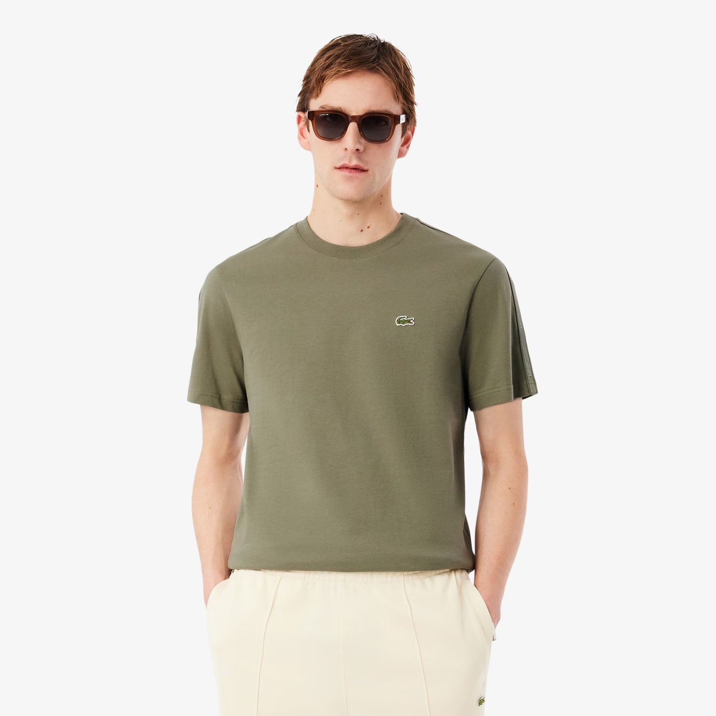 T-Shirt mit Markenstreifen