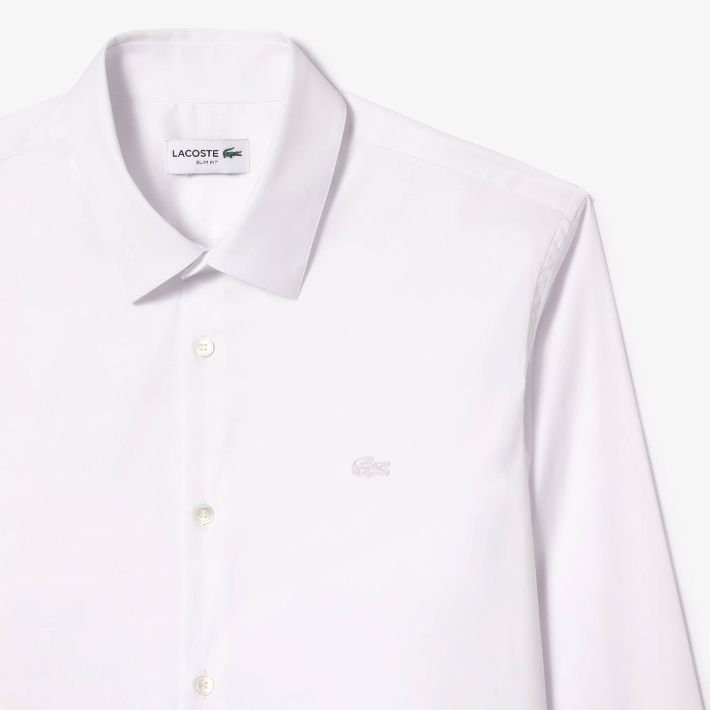 Slim-Fit-Hemd aus Stretch-Popeline
