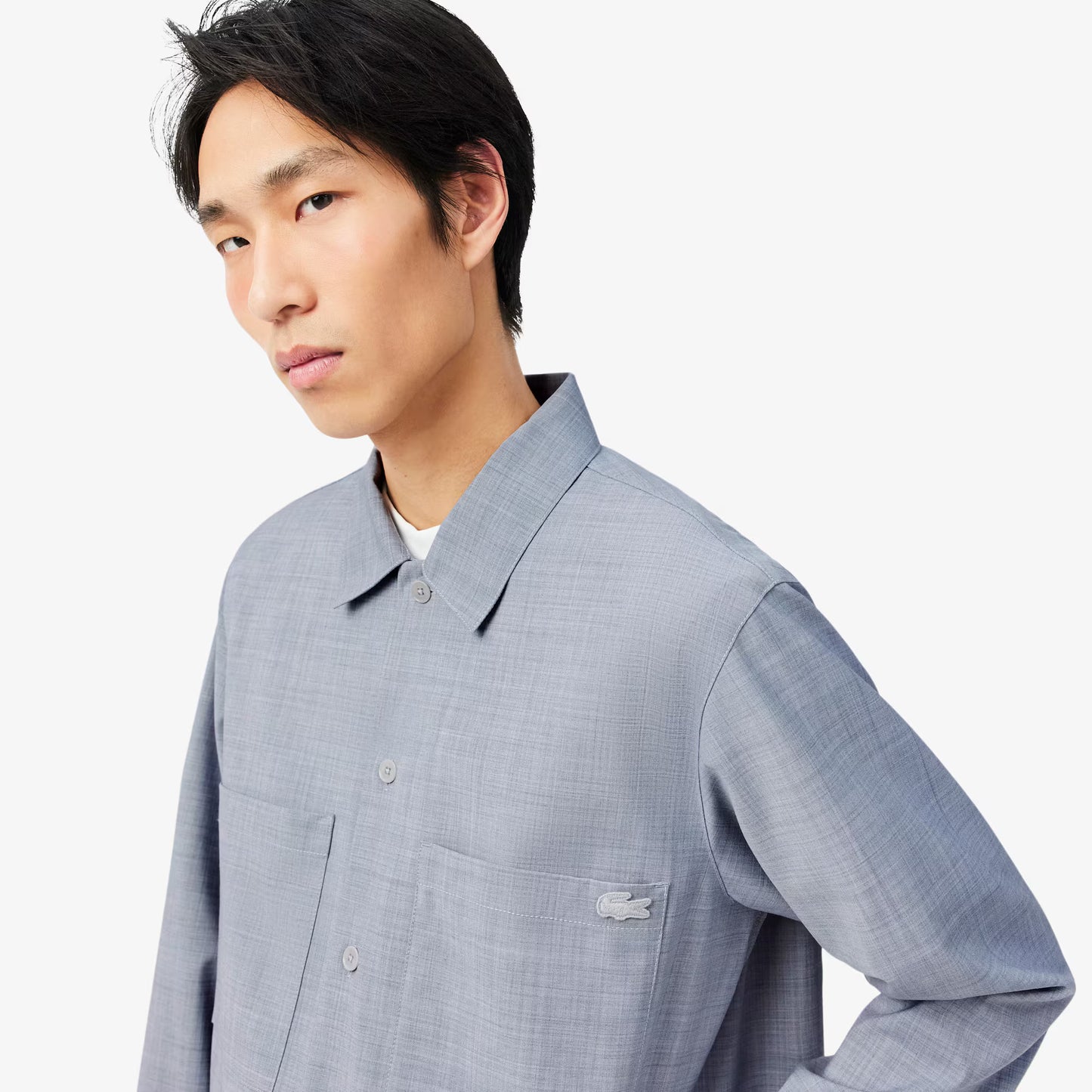Overshirt aus Oversize-Wollmischung
