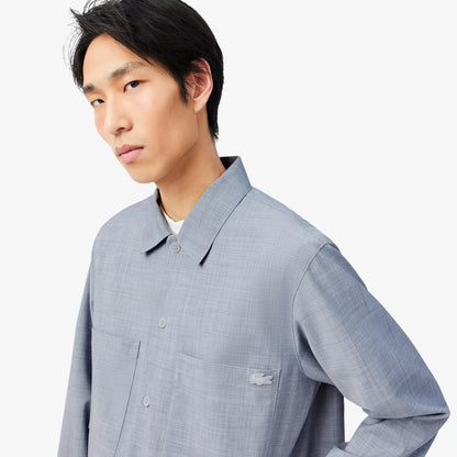 Overshirt aus Oversize-Wollmischung