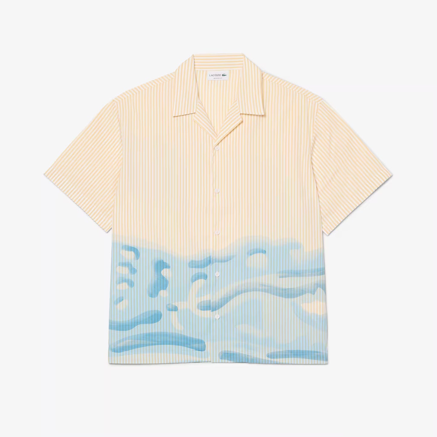 Relaxed Fit Gestreiftes Krokodil-Hemd