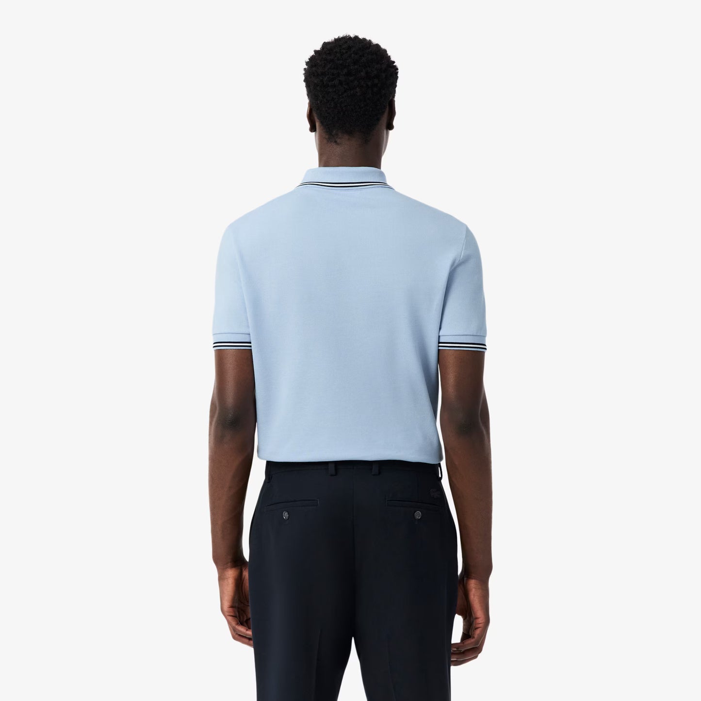 Regular Fit Poloshirt L.12.12 mit Zierleisten-Akzent