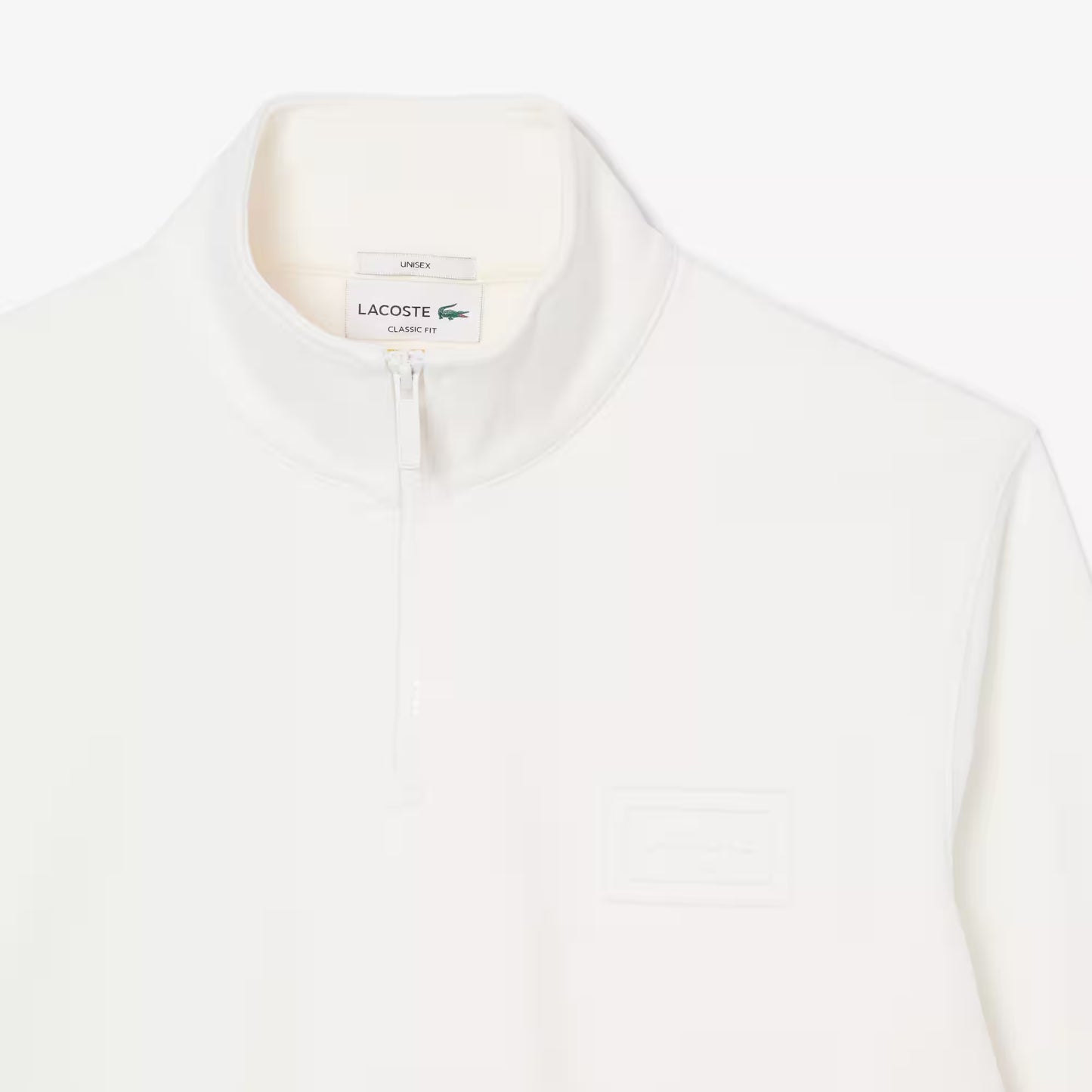 Sweatshirt mit geprägtem Stehkragen und Reißverschluss